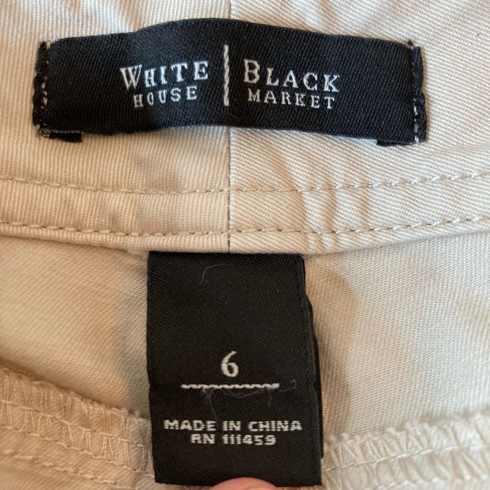 White House Black Market blinged slim cargo pants w/ zipper bottom legs - Picture 14 of 16